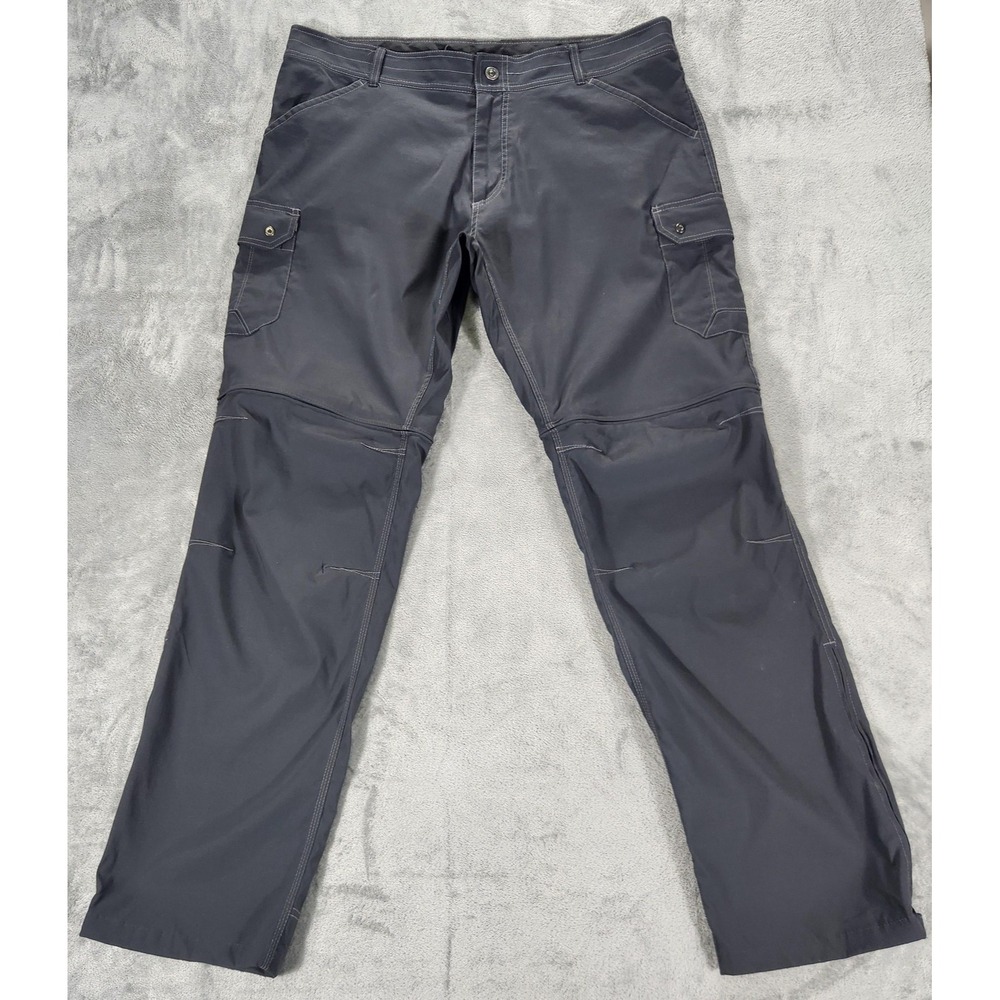 Kuhl‎ Renegade Convertible Stealth Pants Mens 40x34 Gray Zip Off Cargo Hiking